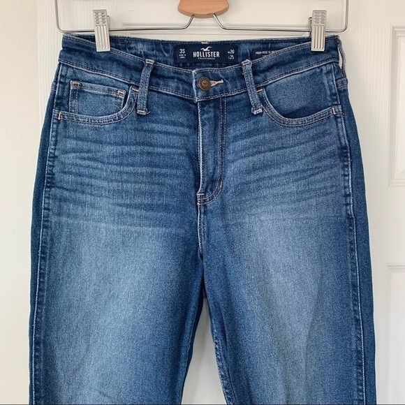 Hollister Distressed Cropped Jeans Size 3 Short - Picture 4 of 8